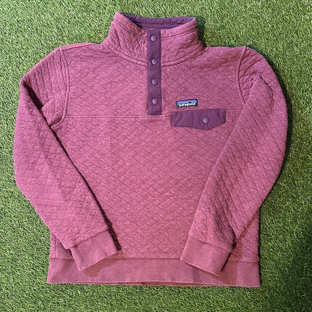 Patagonia Quilted Pullover - Burgundy
